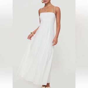 Princess Polly Strapless White 100% Cotton Dress